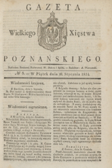 Gazeta Wielkiego Xięstwa Poznańskiego. 1834, № 8 (10 stycznia)