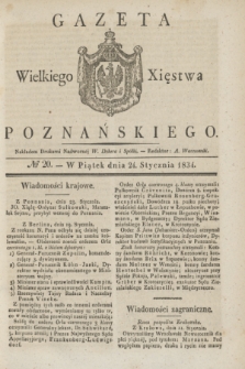 Gazeta Wielkiego Xięstwa Poznańskiego. 1834, № 20 (24 stycznia)