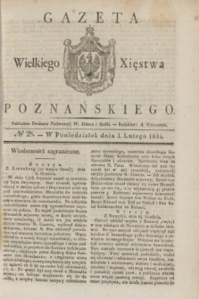 Gazeta Wielkiego Xięstwa Poznańskiego. 1834, № 28 (3 lutego)