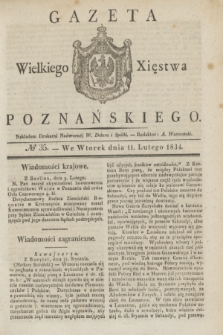 Gazeta Wielkiego Xięstwa Poznańskiego. 1834, № 35 (11 lutego)