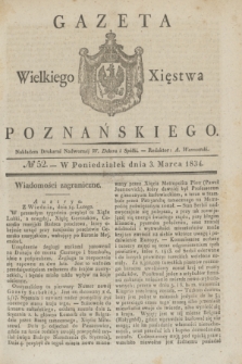 Gazeta Wielkiego Xięstwa Poznańskiego. 1834, № 52 (3 marca)