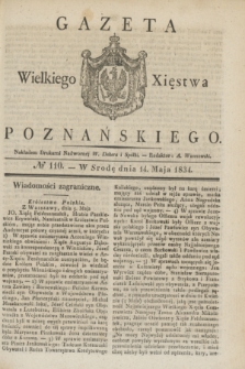 Gazeta Wielkiego Xięstwa Poznańskiego. 1834, № 110 (14 maja)
