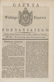 Gazeta Wielkiego Xięstwa Poznańskiego. 1834, № 140 (19 czerwca)