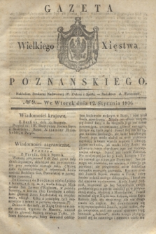 Gazeta Wielkiego Xięstwa Poznańskiego. 1836, № 9 (12 stycznia)