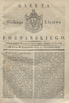 Gazeta Wielkiego Xięstwa Poznańskiego. 1836, № 11 (14 stycznia)