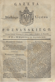 Gazeta Wielkiego Xięstwa Poznańskiego. 1836, № 18 (22 stycznia)