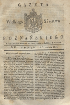 Gazeta Wielkiego Xięstwa Poznańskiego. 1836, № 19 (23 stycznia)