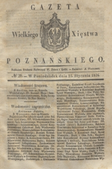 Gazeta Wielkiego Xięstwa Poznańskiego. 1836, № 20 (25 stycznia)