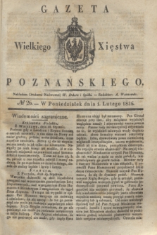 Gazeta Wielkiego Xięstwa Poznańskiego. 1836, № 26 (1 lutego)