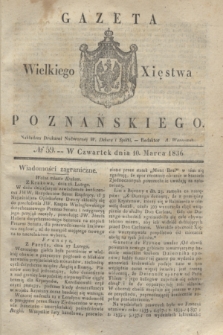 Gazeta Wielkiego Xięstwa Poznańskiego. 1836, № 59 (10 marca)