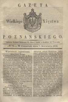 Gazeta Wielkiego Xięstwa Poznańskiego. 1836, № 81 (7 kwietnia)