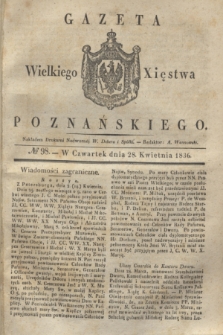 Gazeta Wielkiego Xięstwa Poznańskiego. 1836, № 98 (28 kwietnia)