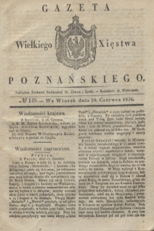 Gazeta Wielkiego Xięstwa Poznańskiego. 1836, № 148 (28 czerwca)