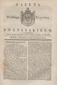 Gazeta Wielkiego Xięstwa Poznańskiego. 1836, № 170 (23 lipca)