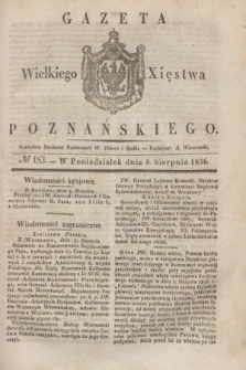 Gazeta Wielkiego Xięstwa Poznańskiego. 1836, № 183 (8 sierpnia)