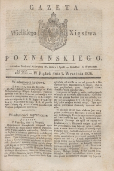Gazeta Wielkiego Xięstwa Poznańskiego. 1836, № 205 (2 września)