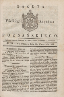 Gazeta Wielkiego Xięstwa Poznańskiego. 1836, № 220 (20 września)
