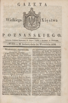 Gazeta Wielkiego Xięstwa Poznańskiego. 1836, № 224 (24 września)