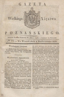 Gazeta Wielkiego Xięstwa Poznańskiego. 1836, № 232 (4 października)