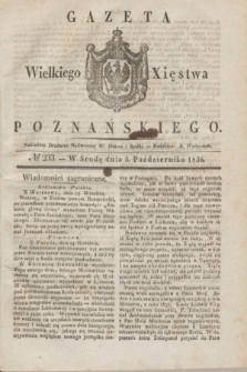 Gazeta Wielkiego Xięstwa Poznańskiego. 1836, № 233 (5 października)