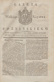 Gazeta Wielkiego Xięstwa Poznańskiego. 1836, № 234 (6 października)