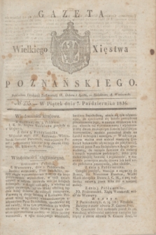 Gazeta Wielkiego Xięstwa Poznańskiego. 1836, № 235 (7 października)