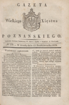Gazeta Wielkiego Xięstwa Poznańskiego. 1836, № 239 (12 października)