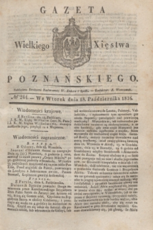 Gazeta Wielkiego Xięstwa Poznańskiego. 1836, № 244 (18 października)