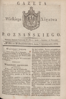 Gazeta Wielkiego Xięstwa Poznańskiego. 1836, № 261 (7 listopada)