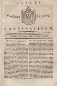 Gazeta Wielkiego Xięstwa Poznańskiego. 1836, № 263 (9 listopada)