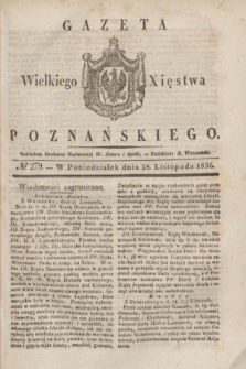 Gazeta Wielkiego Xięstwa Poznańskiego. 1836, № 279 (28 listopada)