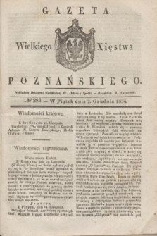Gazeta Wielkiego Xięstwa Poznańskiego. 1836, № 283 (2 grudnia)