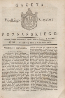 Gazeta Wielkiego Xięstwa Poznańskiego. 1836, № 284 (3 grudnia)