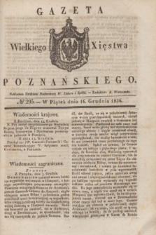 Gazeta Wielkiego Xięstwa Poznańskiego. 1836, № 295 (16 grudnia)