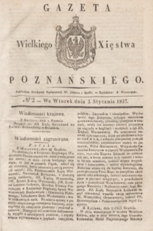 Gazeta Wielkiego Xięstwa Poznańskiego. 1837, № 2 (3 stycznia)