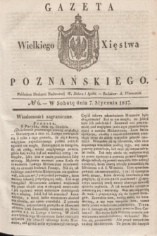 Gazeta Wielkiego Xięstwa Poznańskiego. 1837, № 6 (7 stycznia)
