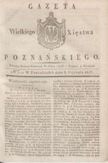 Gazeta Wielkiego Xięstwa Poznańskiego. 1837, № 7 (9 stycznia)