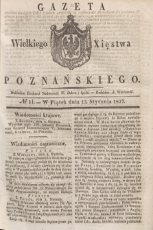 Gazeta Wielkiego Xięstwa Poznańskiego. 1837, № 11 (13 stycznia)