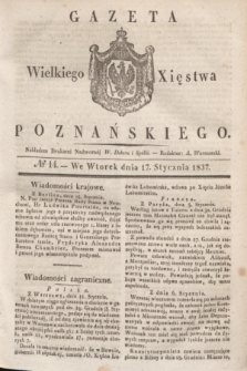 Gazeta Wielkiego Xięstwa Poznańskiego. 1837, № 14 (17 stycznia)