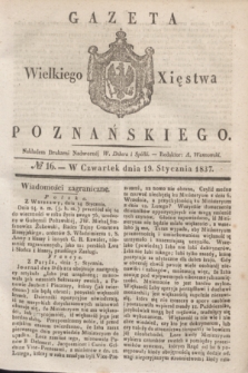 Gazeta Wielkiego Xięstwa Poznańskiego. 1837, № 16 (19 stycznia)