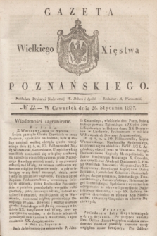 Gazeta Wielkiego Xięstwa Poznańskiego. 1837, № 22 (26 stycznia)
