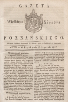 Gazeta Wielkiego Xięstwa Poznańskiego. 1837, № 23 (27 stycznia)