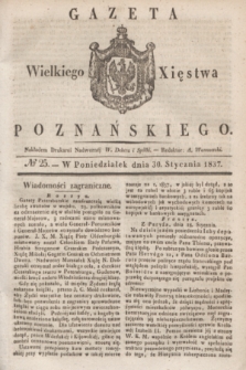 Gazeta Wielkiego Xięstwa Poznańskiego. 1837, № 25 (30 stycznia)