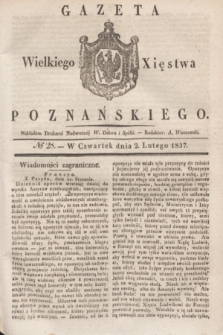 Gazeta Wielkiego Xięstwa Poznańskiego. 1837, № 28 (2 lutego)