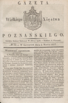 Gazeta Wielkiego Xięstwa Poznańskiego. 1837, № 52 (2 marca)