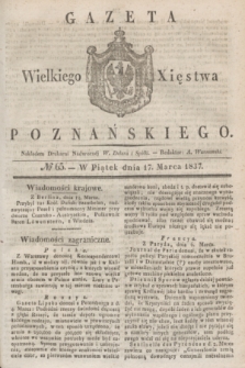 Gazeta Wielkiego Xięstwa Poznańskiego. 1837, № 65 (17 marca)