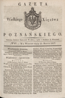 Gazeta Wielkiego Xięstwa Poznańskiego. 1837, № 68 (21 marca)