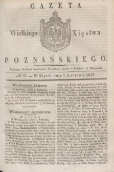 Gazeta Wielkiego Xięstwa Poznańskiego. 1837, № 81 (7 kwietnia)