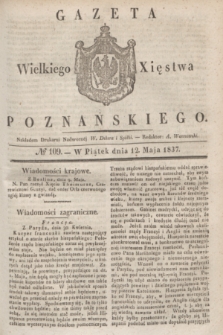 Gazeta Wielkiego Xięstwa Poznańskiego. 1837, № 109 (12 maja)