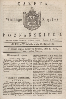 Gazeta Wielkiego Xięstwa Poznańskiego. 1837, № 110 (13 maja)